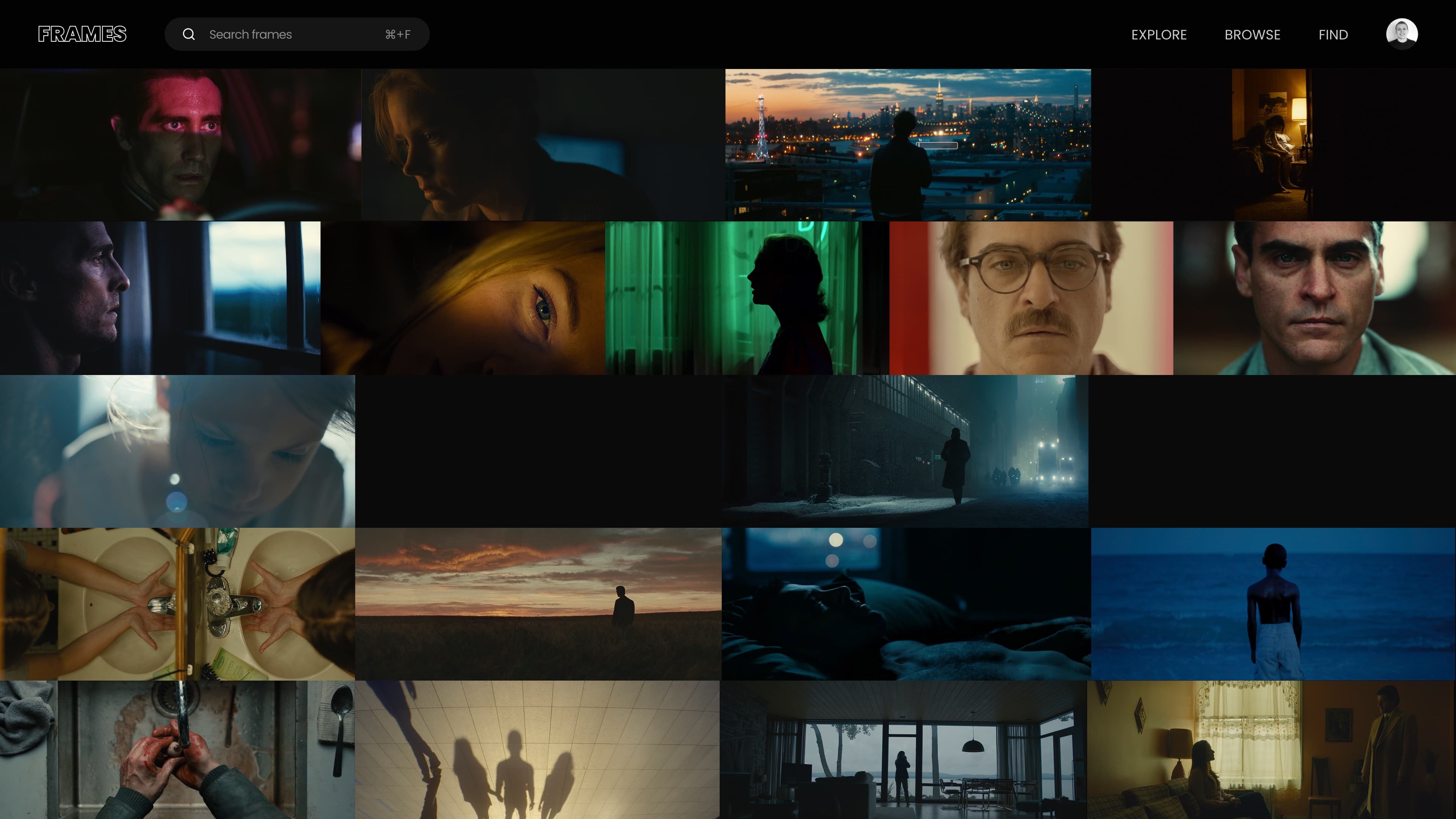 Explore Filmstills on FRAMES